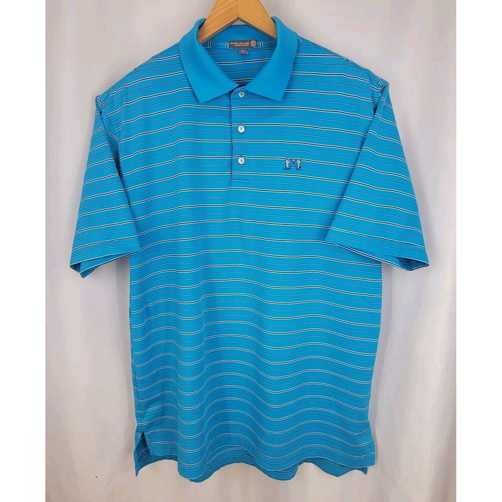 Peter Millar Summer XL Comfort Shirt National Golf Links of America NGLA Blue